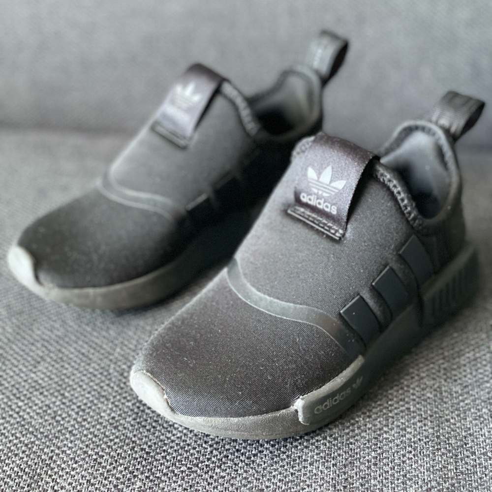 Adidas black NMD toddler sneaker size 10.5